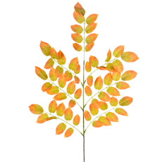 Imagem de HASTE DECORATIVA DE FOLHAS VERDE OUTONO EM PLÁSTICO MOLDÁVEL 93X50 CM - GRILLO - Grillo Ltda