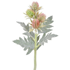 Imagem de HASTE DE SEMENTES SILVESTRES FLOCADAS ROSA EM PLÁSTICO 35X10 CM - GRILLO - Grillo Ltda