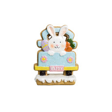 Imagem de ENFEITE DE PÁSCOA EM RESINA COLORIDO COM GLITTER 11X9X3 CM - CROMUS - Cromus Embalagens Ind E Com Ltda