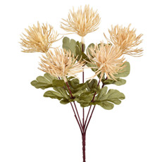 Imagem de BUQUÊ DECORATIVO PERMANENTE DE LICOSPERMUM CREME EM PLÁSTICO 33X16 CM - GRILLO - Grillo Ltda