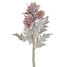 Imagem de HASTE DE SEMENTES SILVESTRES FLOCADAS MARROM EM PLÁSTICO 35X10 CM - GRILLO - Grillo Ltda