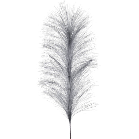 Imagem HASTE DECORATIVA PAMPAS CINZA EM PLÁSTICO MOLDÁVEL 82X42 CM - GRILLO