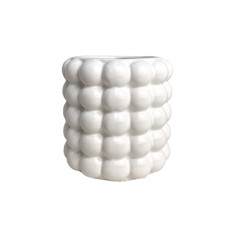 Imagem de VASO DECORATIVO EM CERÂMICA BRANCO 13X13 CM - GRILLO 59202 - Grillo Ltda