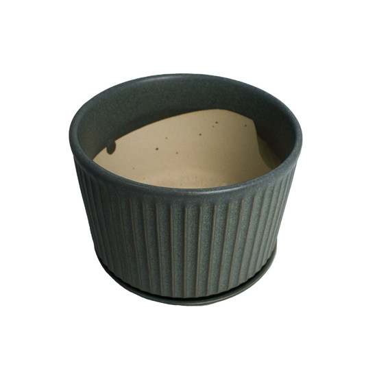 Imagem VASO DECORATIVO EM CERÂMICA VERDE 11X13 CM - GRILLO 968767