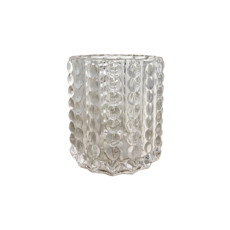 Imagem de VASO DECORATIVO EM VIDRO TRANSPARENTE 9X9 CM - Grillo Ltda