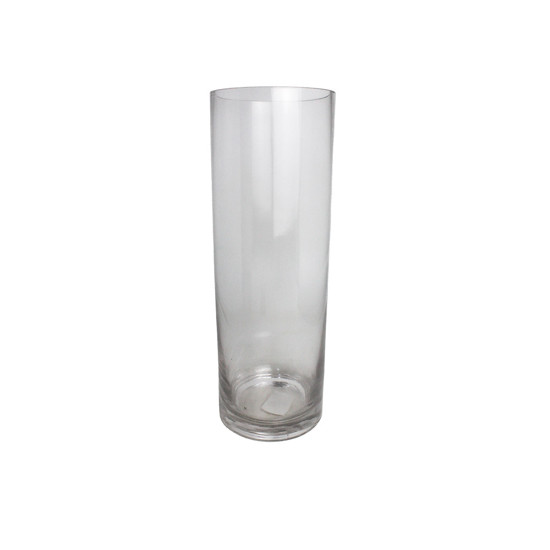 Imagem VASO DECORATIVO ALONGADO EM VIDRO TRANSPARENTE 35X12 CM - GRILLO 59388
