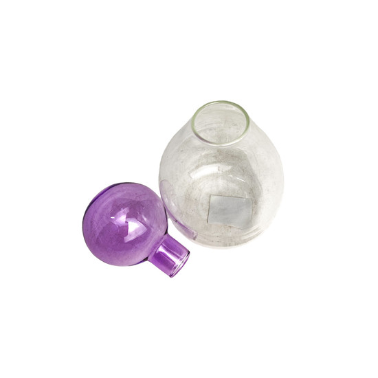 Imagem VASO DE VIDRO DECORATIVO TRANSPARENTE 20X9 CM