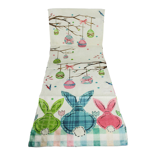 Imagem CAMINHO DE MESA DE PÁSCOA ESTAMPADO EM POLIÉSTER 33,8CM X 1,70M - CROMUS