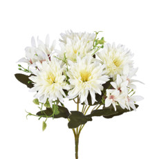 Imagem de BUQUÊ MISTO CREME DE GERBERA E LÍRIO DECORATIVO EM PLÁSTICO MOLDÁVEL - GRILLO - Grillo Ltda