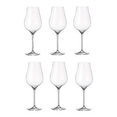 Imagem de JOGO DE 6 TAÇAS LIMOSA 500ML PARA VINHO BRANCO EM CRISTAL 24X9 CM - BOHEMIA - Full Fit Industria Importacao E Comercio Ltda.