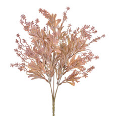 Imagem de BUQUÊ DECORATIVO DE FLOR-ESTRELA LARANJA EM PLÁSTICO MOLDÁVEL 40X12 CM - GRILLO - Grillo Ltda