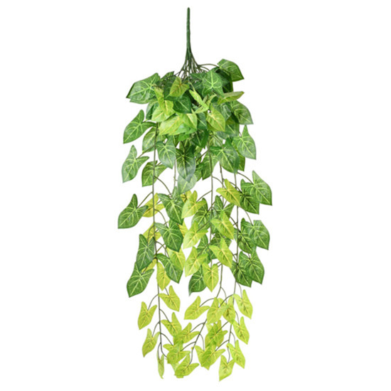 Imagem PENDENTE DE FOLHAS DECORATIVO HOSTA EM PLÁSTICO 98X25 CM - GRILLO