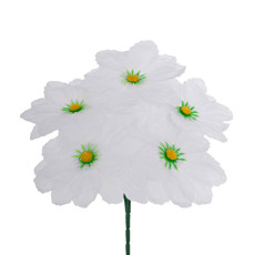 Imagem de BUQUÊ DE DÁLIA BRANCA DECORATIVO EM PLÁSTICO MOLDÁVEL 33X22 CM - GRILLO - Grillo Ltda