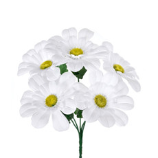 Imagem de BUQUÊ DECORATIVO EM PLÁSTICO MOLDÁVEL DE GERBERA BRANCA 30X17 CM - GRILLO - Grillo Ltda