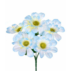 Imagem de BUQUÊ DECORATIVO EM PLÁSTICO MOLDÁVEL DE GERBERA AZUL 30X17 CM - GRILLO - Grillo Ltda