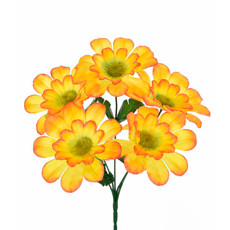 Imagem de BUQUÊ DECORATIVO EM PLÁSTICO MOLDÁVEL DE GERBERA LARANJA 30X17 CM - GRILLO - Grillo Ltda
