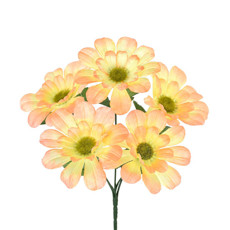 Imagem de BUQUÊ DECORATIVO EM PLÁSTICO MOLDÁVEL DE GERBERA SALMÃO 30X17 CM - GRILLO - Grillo Ltda