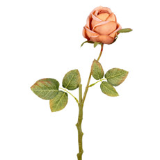 Imagem de HASTE DECORATIVA DE ROSA COR VERMELHO OUTONO EM PLÁSTICO MOLDÁVEL 39X10 CM - GRILLO - Grillo Ltda