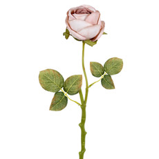 Imagem de HASTE DECORATIVA DE ROSA COR CREME EM PLÁSTICO MOLDÁVEL 39X10 CM - GRILLO - Grillo Ltda