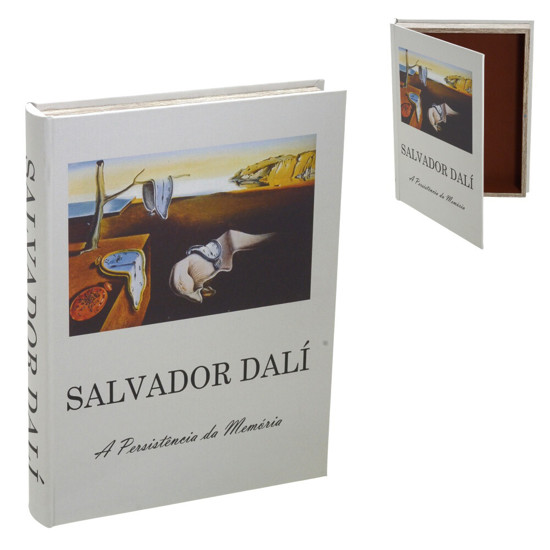 Imagem CAIXA LIVRO DECORATIVA EM MDF REVESTIDA EM TECIDO 5X36X27 CM - MABRUK
