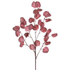Imagem de HASTE DECORATIVA DE FOLHAS DE EUCALIPTO OUTONADAS LAVANDA EM PLÁSTICO - GRILLO - Grillo Ltda