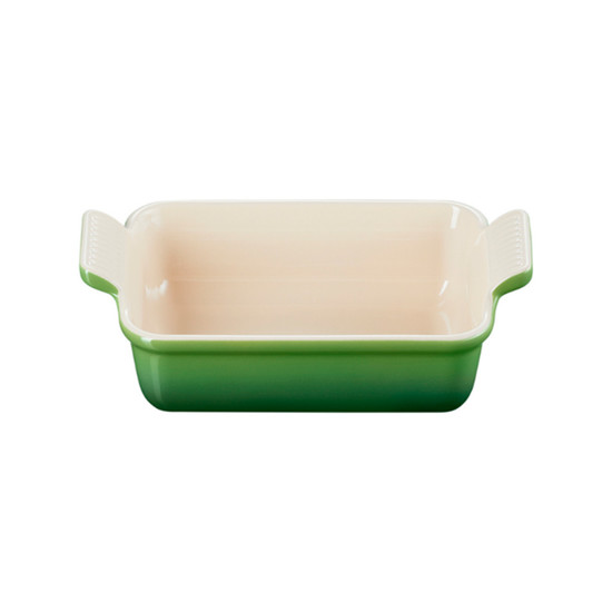 Imagem TRAVESSA RETANGULAR HERITAGE BAMBOO GREEN EM CERÂMICA 32X20X8 CM - LE CREUSET