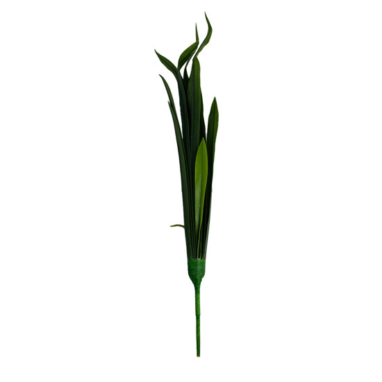 Imagem HASTE FOLHAGEM VERDE LONGA DECORATIVA EM PLÁSTICO 65X5 CM - GRILLO 58969