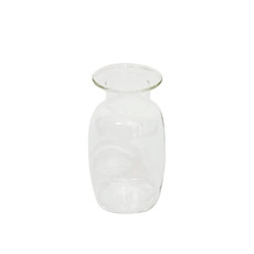 Imagem de VASO DECORATIVO EM VIDRO TRANSPARENTE 12X10X10 CM - CROSS - Cross Comercial Ltda