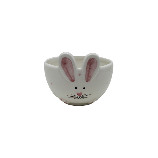 Imagem BOWL BRANCO DECORATIVO DE PÁSCOA EM PORCELANA 10X12X12 CM - TOK DA CASA