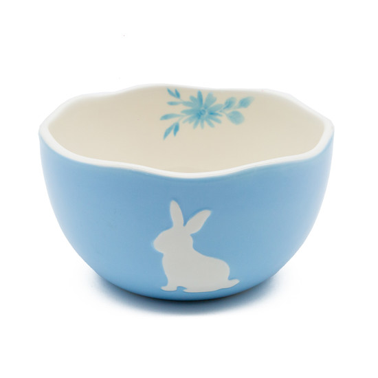 Imagem BOWL DECORATIVO EM PORCELANA AZUL 8X15X15 CM - TOK DA CASA
