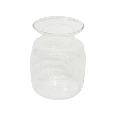 Imagem de VASO DECORATIVO EM VIDRO TRANSPARENTE 15X9X9 CM - CROSS - Cross Comercial Ltda