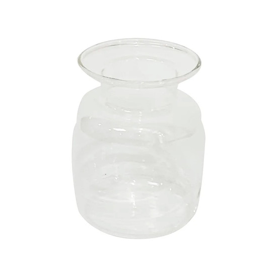 Imagem VASO DECORATIVO EM VIDRO TRANSPARENTE 15X9X9 CM - CROSS