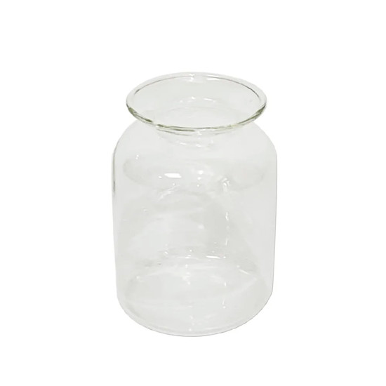 Imagem VASO DECORATIVO EM VIDRO TRANSPARENTE 14X10X10 CM - CROSS