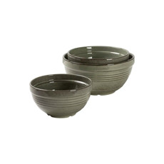 Imagem de CONJUNTO DE BOWLS EM CERÂMICA VERDE 3 PEÇAS - CROSS - Cross Comercial Ltda
