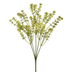 Imagem de HASTE DECORATIVA DE FOLHAS OUTONADAS VERDE OUTONO EM PLÁSTICO MOLDÁVEL - GRILLO - Grillo Ltda