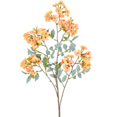 Imagem de HASTE DECORATIVA DE CEREJEIRA LARANJA SALMÃO EM PLÁSTICO MOLDÁVEL 92X24 CM - GRILLO - Grillo Ltda