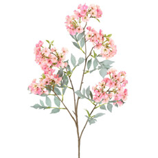 Imagem de HASTE DECORATIVA DE CEREJEIRA ROSA EM PLÁSTICO MOLDÁVEL 92X24 CM - GRILLO - Grillo Ltda