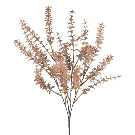 Imagem BUQUÊ DECORATIVO DE GRAMA LARANJA OUTONO EM PLÁSTICO MOLDÁVEL 40X22 CM - GRILLO