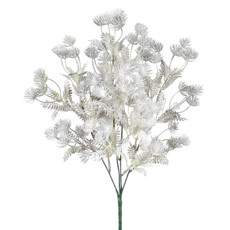 Imagem de BUQUÊ DECORATIVO DE FRUTAS DO CAMPO CINZA EM PLÁSTICO MOLDÁVEL 35X22 CM - GRILLO - Grillo Ltda