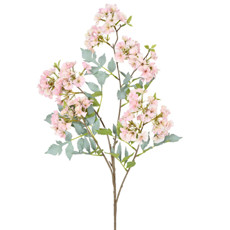 Imagem de HASTE DECORATIVA DE CEREJEIRA LAVANDA CREME EM PLÁSTICO MOLDÁVEL 92X24 CM - GRILLO - Grillo Ltda
