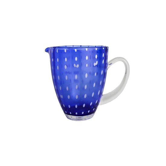 Imagem JARRA DE VIDRO ORQUIDEA AZUL 1,5L 18X21X14 CM - WOLFF