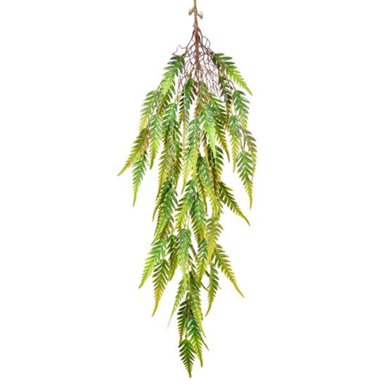 Imagem PENDENTE DECORATIVO DE FOLHAS AMARELO VERDE EM PLÁSTICO 110X20 CM - GRILLO
