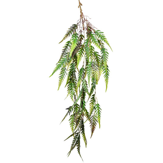 Imagem PENDENTE DECORATIVO DE FOLHAS LAVANDA VERDE EM PLÁSTICO 110X20 CM - GRILLO