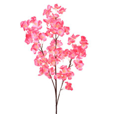 Imagem de HASTE DECORATIVA DE PESSEGUEIRO ROSA ESCURO EM PLÁSTICO MOLDÁVEL 107X26CM - GRILLO - Grillo Ltda