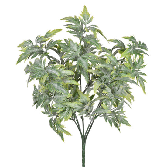 Imagem HASTE DECORATIVA DE MAPPLE VERDE RICO EM FOLHAS EM PLÁSTICO MOLDÁVEL 34X20CM - GRILLO