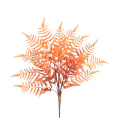 Imagem de BUQUÊ DECORATIVO DE FOLHAS DE SAMAMBAIA LARANJA VERDE EM PLÁSTICO MOLDÁVEL - GRILLO - Grillo Ltda
