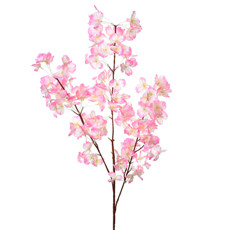 Imagem de HASTE DECORATIVA DE PESSEGUEIRO ROSA EM PLÁSTICO MOLDÁVEL 107X26CM - GRILLO - Grillo Ltda