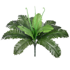 Imagem de HASTE DE FOLHAGEM DE SAMAMBAIA VERDE EM PLÁSTICO MOLDÁVEL 41X30CM - GRILLO - Grillo Ltda