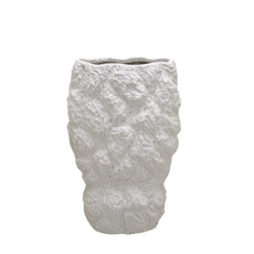 Imagem de VASO DECORATIVO EM CERÂMICA BRANCA 29X19X11 CM - MABRUK - Mabruk Importacao E Comercio Ltda