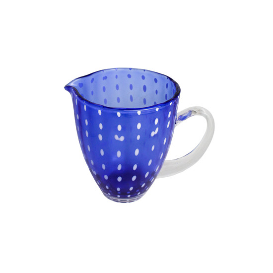 Imagem JARRA DE VIDRO ORQUIDEA AZUL 1,5L 18X21X14 CM - WOLFF